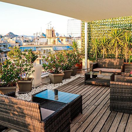 Apartament Renovated Studio With Roof Garden Access, 15 M Walk To Acropolis Ateny Zewnętrze zdjęcie